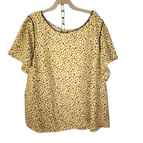 Worthington short sleeve abstract print blouse - Picture 1 of 9